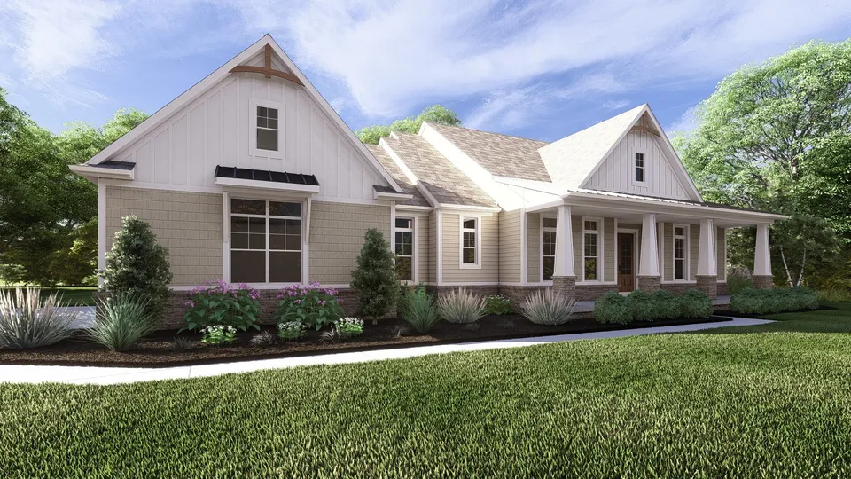 The Siena house plan, exterior view 4